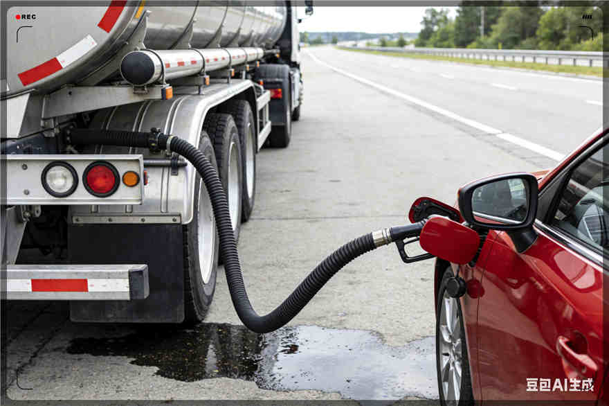 岱岳区汽车救援送水案例